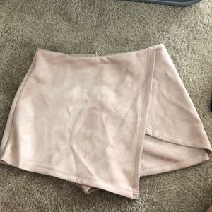 Suede skirt